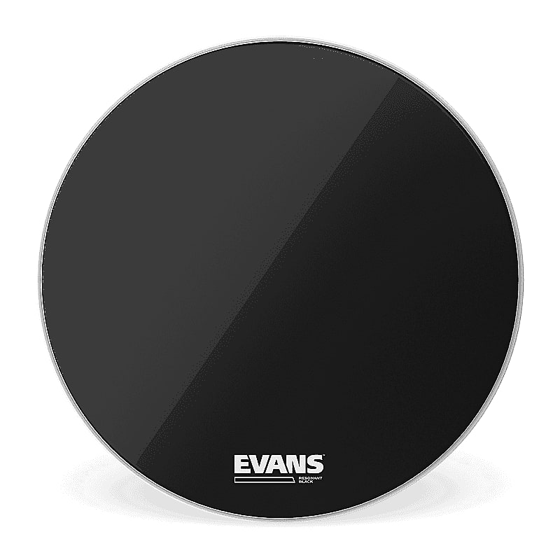Evans BD18RBG Resonant Black Bass Drum Head - 18" image 1