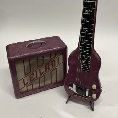 Vintage “Leilani” Bel-Tone Lap Steel Set - Purple for sale