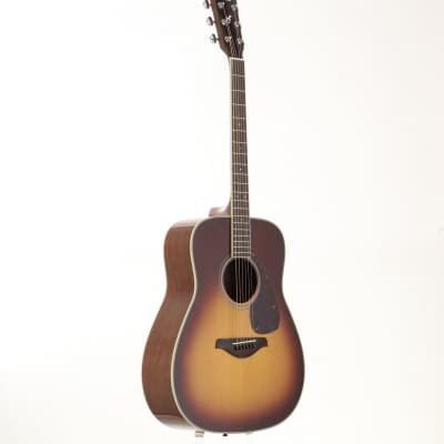 Yamaha FG720S-BS Dreadnought Acoustic Guitar Brown Sunburst | Reverb