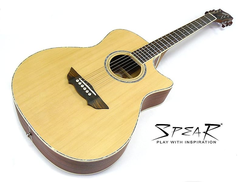 Western-Gitarre / Akustik-Gitarre SPEAR® SC 70 incl. dick gefüttertes Gigbag image 1
