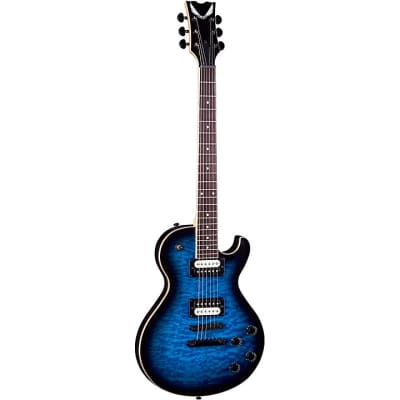 Dean Thoroughbred X Quilt Maple Electric Guitar Transparent Blue Burst image 1