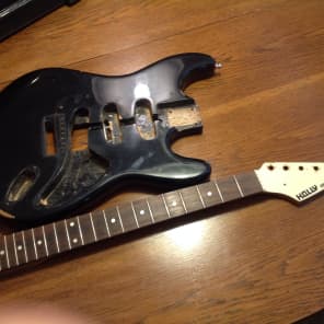 世界的に有名な in Made Black 1970 style Strat Holly Japan Reverb | ギター