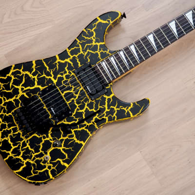 1980s Charvel by Jackson DK-085-HH Custom Yellow Lava | Reverb