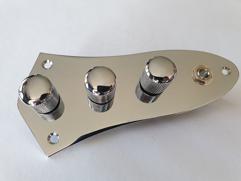 Jazz Bass Standard Pre Wired Control Plate Chrome Reverb