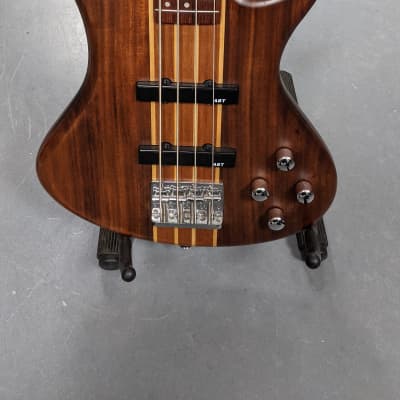 Washburn - T24NMK-D-U - 4 String Electric Bass Guitar - Natural Matte (with Gig bag) image 5
