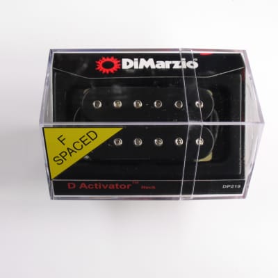 DiMarzio F-spaced D Activator Neck Humbucker Black W/Chrome Poles DP 219 image 1