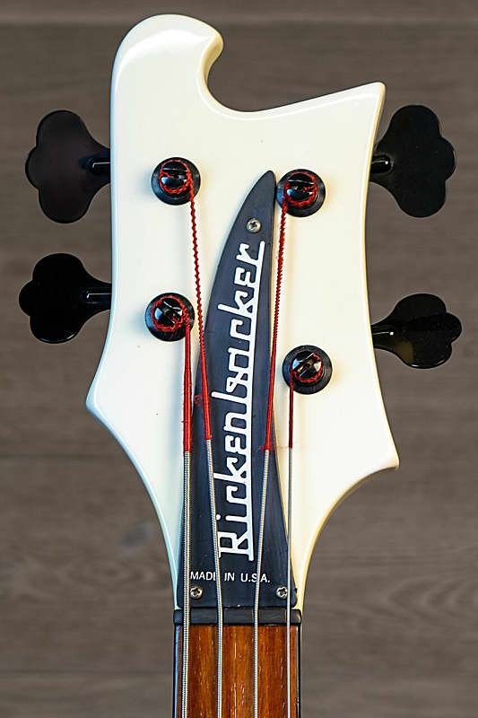 Rickenbacker 4003 4 String Bass White/Black Binding 1990