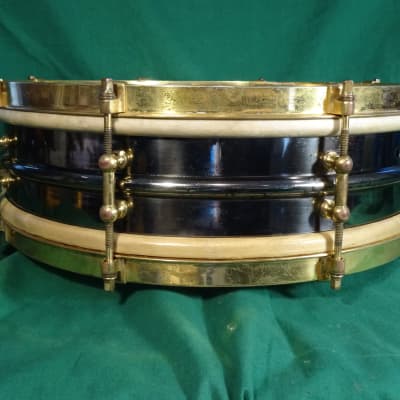 Ludwig Inspiration Snare Drum c.1918-26 Black Nickel/Gold image 8
