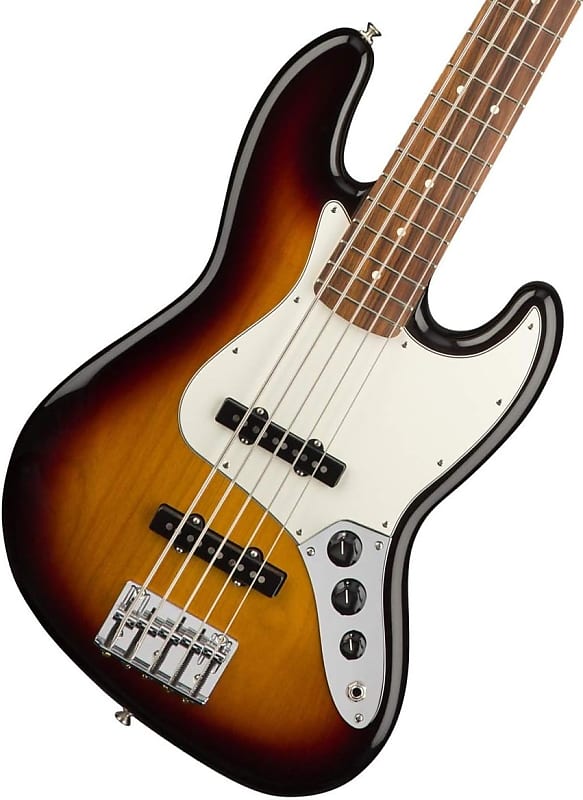 Fender Player 5-String Jazz Bass, 3-Color Sunburst, Pau Ferro Fingerboard image 1