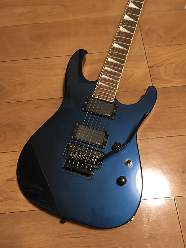 Jackson Stars Soloist SL-J2 MIJ Neck Thru Metallic blue EMG