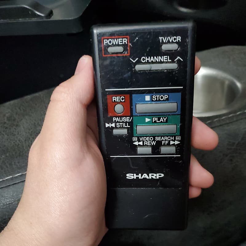 Sharp RRMCG0197GESA VCR Remote Control VC7844 VC7844U VC785 VC785U VCT64 VCT64U  			