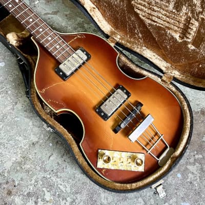 LEFTY Hofner 500/1 Bass Sunburst original vintage paul McCartney Beatles left handed ox image 2