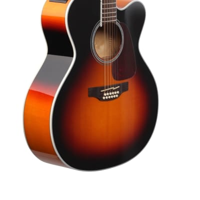 Takamine GJ72CE12 12 String Acoustic Electric Guitar Brown Sunburst image 9