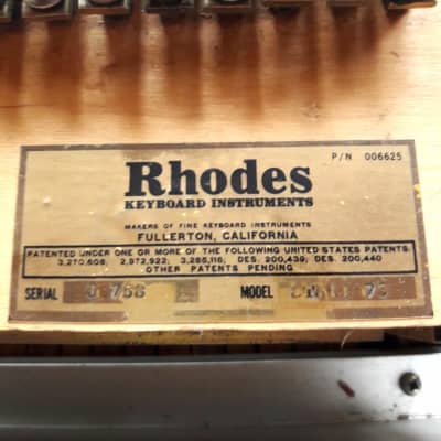 Rhodes Mark I Stage 73 Electric Piano 1974 image 2