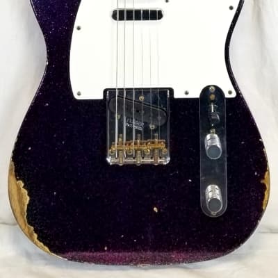 Fender Custom Shop 1960 Tele Relic, Time Machine, Ash Body, AAA Rosewood Fretboard, Magenta Sparkle image 8