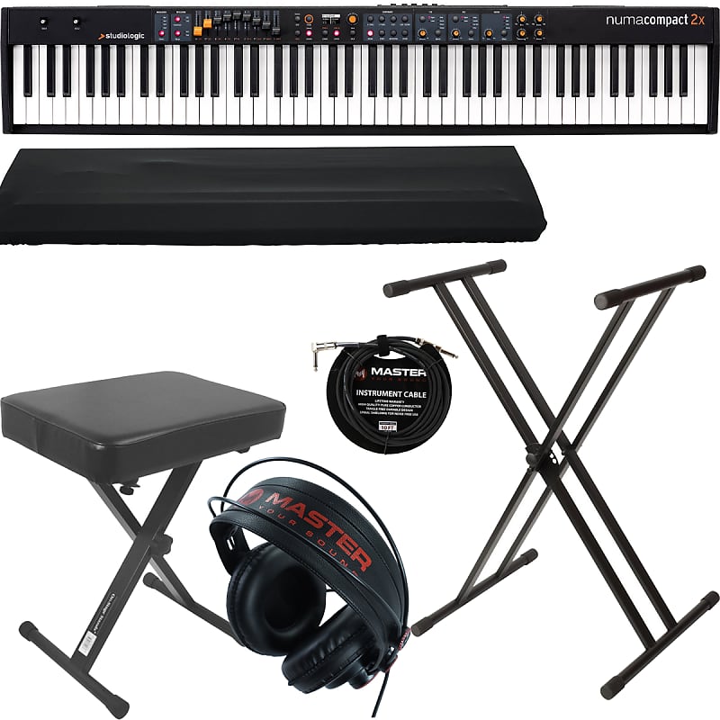Studiologic Numa Compact 2x 88-Key Keyboard, Stand, Bench Studiologic Numa Compact 2x 88-Key Keyboard, Stand, Bench