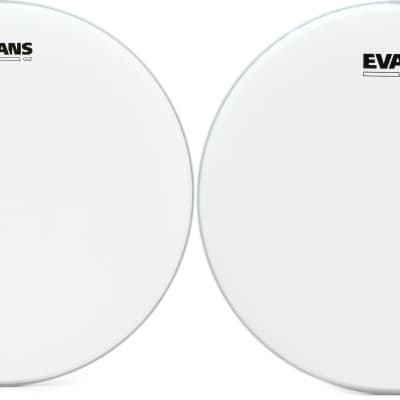 Evans G2 Coated Drumhead - 16 inch  Bundle with Evans Genera HD Dry Snare Head - 13 inch image 1