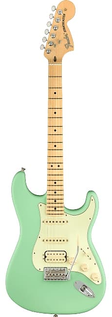 Fender Guitar, Electric - American Performer Stratocaster HSS, Satin Surf Green image 1