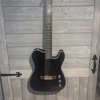 Washburn USA SBT-21  - Black T Style Acoustic Electric Piezo Bridge Guitar image 1