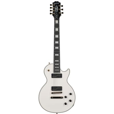 Epiphone 7-string Matt Heafy Signature Les Paul Custom Origins Guitar - Bone White image 2