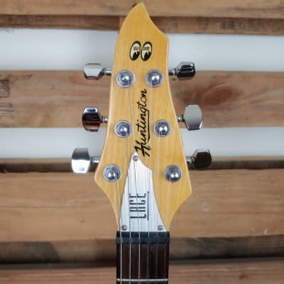 Lace Huntington Mooneyes Blue guitar With Hard Shell Case image 3