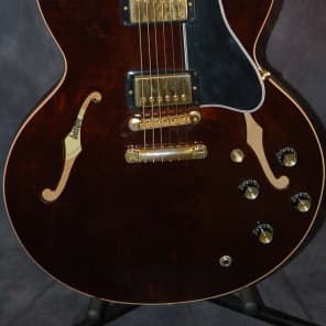 Gibson Custom Shop Dot Reissue ESDT 335 Hardshell Gibson Case 2001 Dark Walnut image 2