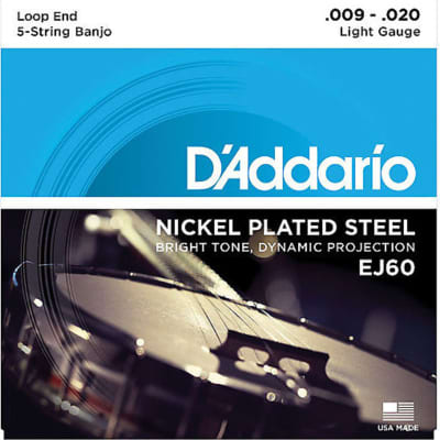 D'Addario Nickel Light 9-20 Banjo Strings image 10