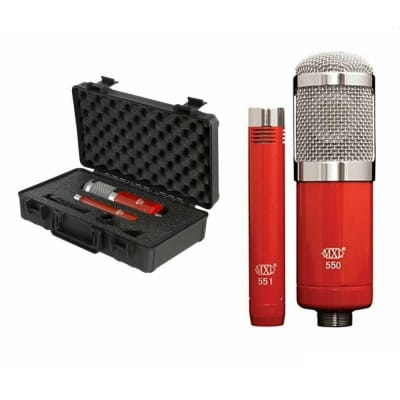 MXL 550/551R Red Vocal & Instrument Studio Microphone Pair image 3