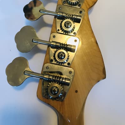 1972 Fender Jazz Bass Lefty Maple Neck Black Blocks  ! 100% Original RARE! image 3