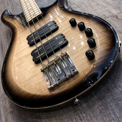 PRS USA Gary Grainger 4 String Custom Color Electric Bass Vintage Natural Dark Burst Maple Neck/Fing image 10