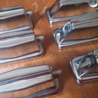 VINTAGE Pearl Coffin STYLE SET OF 8 Bass Drum Lug 70s 90s 80s 2" Spacing image 5