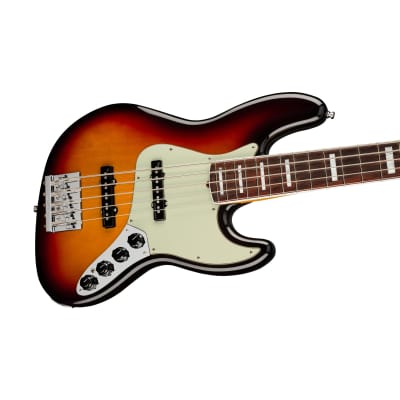 [PREORDER] Fender American Ultra 5-String Jazz Bass Guitar, RW FB, Ultraburst image 3
