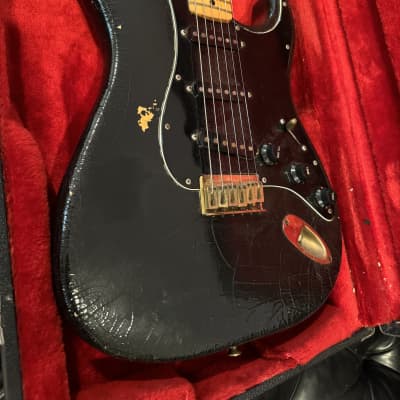 Fender Stratocaster Hardtail with Maple Fretboard 1978 - 1981 - Black image 2