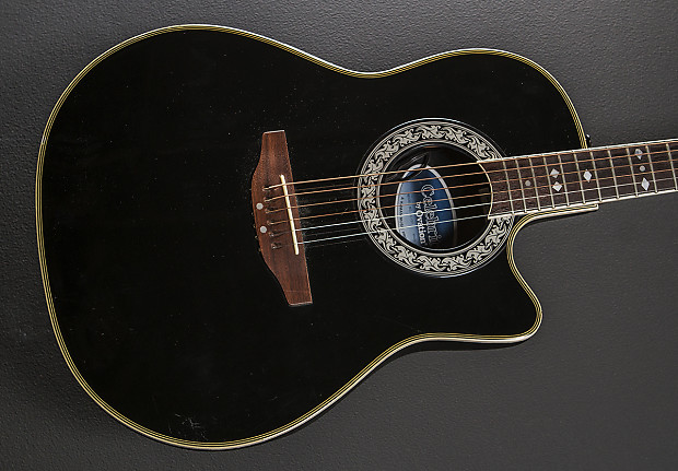 Ovation CC-157 Celebrity Recent Black | Reverb