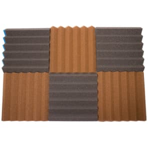 Seismic Audio SA-FMDM2-3Each 2x12x12" Studio Acoustic Foam Sheets (6-Pack)