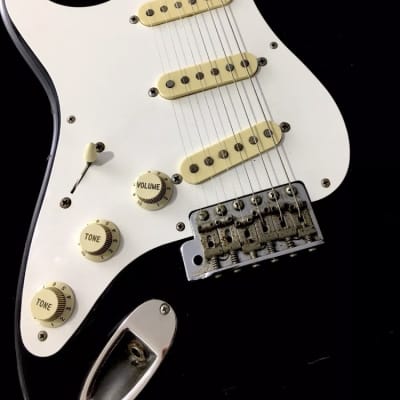 LEFTY! 1988 Vintage Fender Japan Fuji-Gen Clapton 57 Strat Guitar Blackie Relic MIJ Featherweight 6.6 Lb! image 5