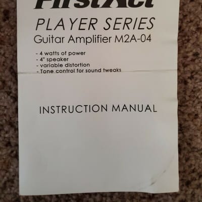 First Act M2A-110 Guitar Amplifier With Orgirinal Box Introduce Manual Good Working Tested image 5