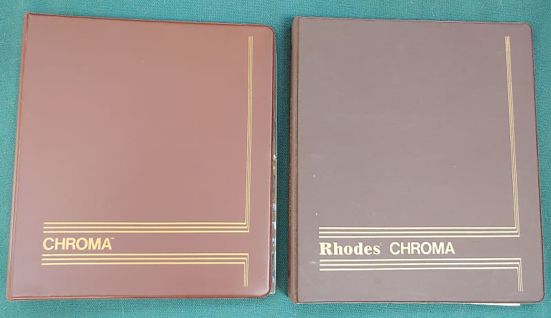 Rhodes Chroma sequencer manuals image 1