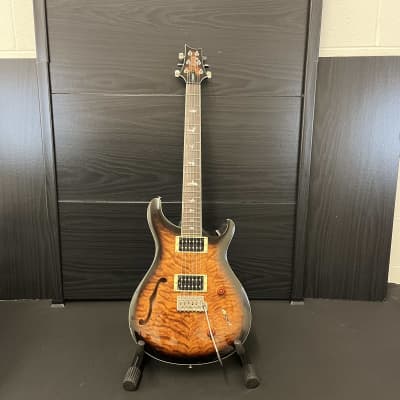 PRS SE Custom 22 Semi-hollow Soapbar P90 Natural | Reverb