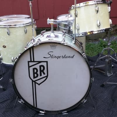 Buddy Rich's Slingerland 1968 White Marine Pearl Drum Set. image 4