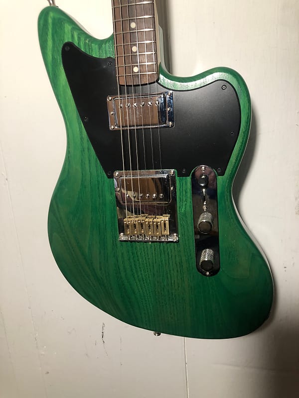 2022 Custom Green Telemaster Jazzcaster Offset dual