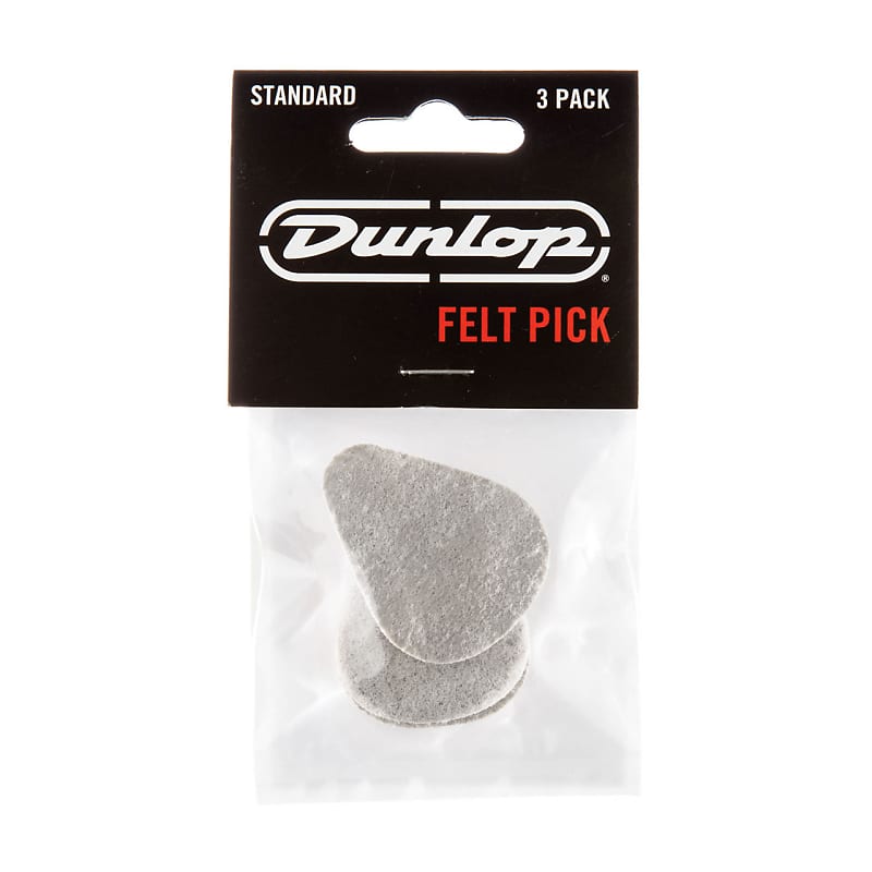 Dunlop 8012P Felt Standard 3.2mm Guitar Picks (3-Pack) image 1