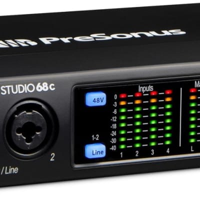 Presonus STUDIO 68C USB C audio MIDI interface, 6-in 6-out, 24-bit