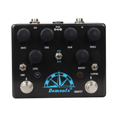 Demonfx Dual Gun 2 Channel Blues/Rock Overdrive Numerous set 