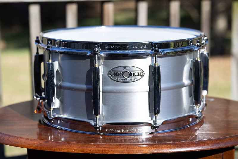 Pearl Sensitone Snare Drum Great Condition With Brand New Drum Head 14.5 x  6