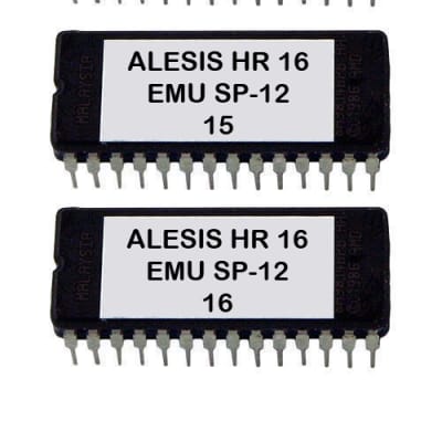 EMU E-MU SP12 SP-12 Sounds For Alesis HR-16 / Hr-16B Eprom Upgrade Set OS ver 2.0 Rom HR-16 HR16B