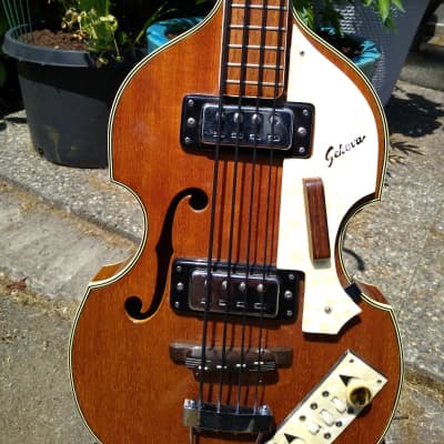 Sekova Beatle Bass 1960-1970 - Walnut Burst image 6