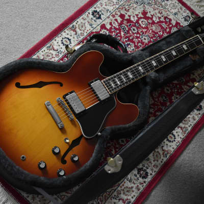 2002 Gibson Memphis Yamano ’60 ES-335 Block (ESDY-TE) Iced Tea Sunburst w/OHSC & Paperwork image 18