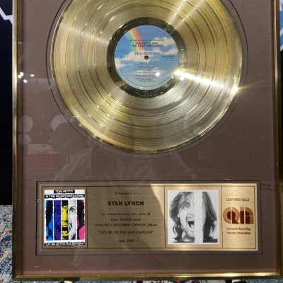 Stan Lynch Tom Petty and The Heartbreakers, CRIA Canada, Let Me Up (I've Had Enough) Gold Record (#21) image 2