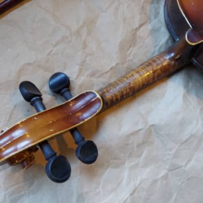 Karl Beck Stradivarius size 4/4 violin, Germany, Vintage, Lacquered Wood image 5